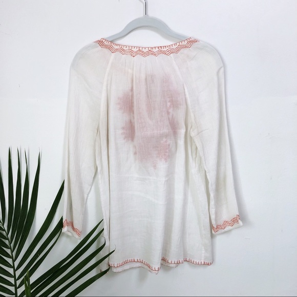 Beach Lunch Lounge | Boho Embroidered Tunic S - Picture 5 of 6